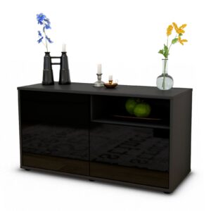 Lowboard Ajda, Schwarz (92x49x35cm)