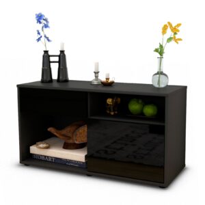 Lowboard Albina, Schwarz (92x49x35cm)