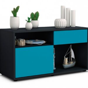 Lowboard Alecia, Türkis (92x49x35cm)