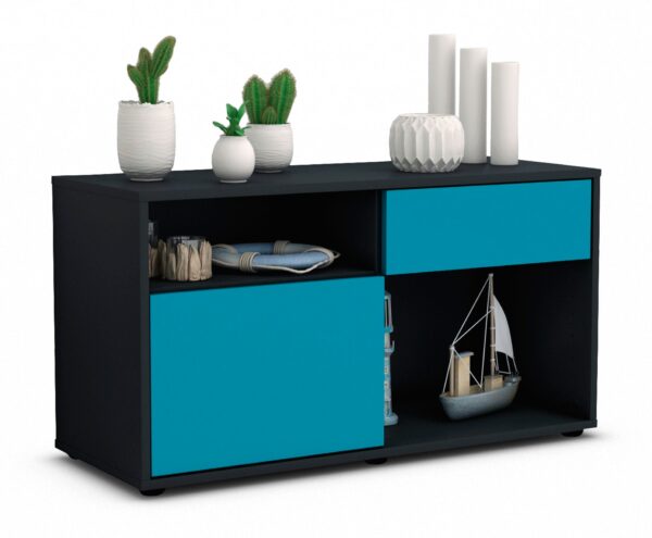 Lowboard Alecia, Türkis (92x49x35cm)