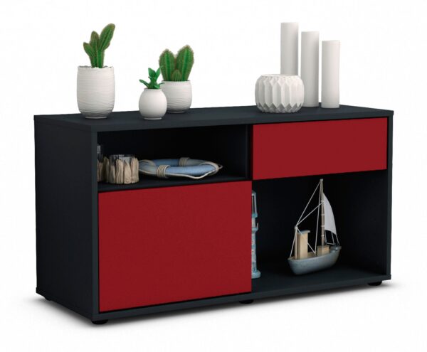 Lowboard Alecia, Bordeaux (92x49x35cm)
