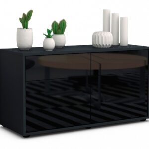 Lowboard Alena, Schwarz (92x49x35cm)