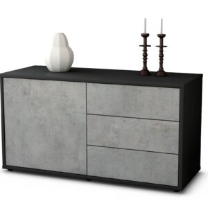 Lowboard Alessandra, Beton (92x49x35cm)