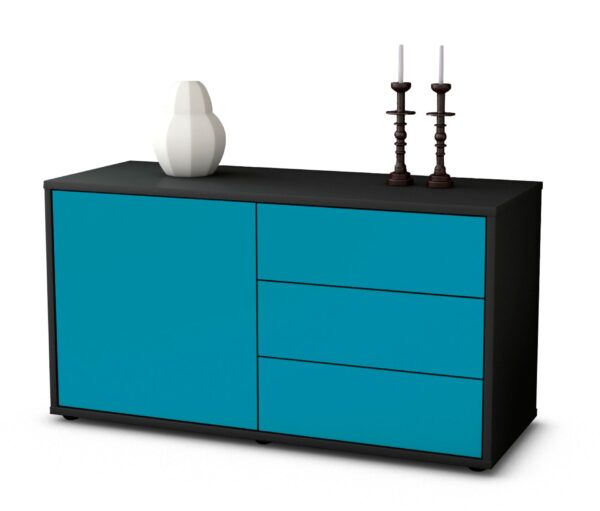 Lowboard Alessandra, Türkis (92x49x35cm)