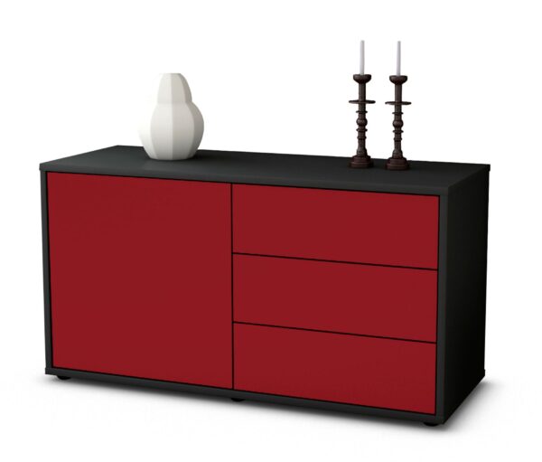 Lowboard Alessandra, Bordeaux (92x49x35cm)