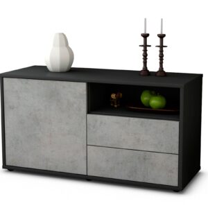 Lowboard Alessia, Beton (92x49x35cm)