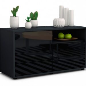 Lowboard Alessia, Schwarz (92x49x35cm)