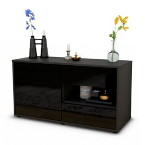 Lowboard Aleyna, Schwarz (92x49x35cm)