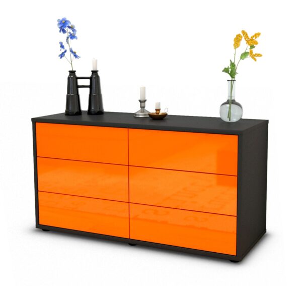 Lowboard Alfonsa, Orange (92x49x35cm)