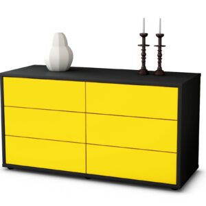 Lowboard Alfonsa, Gelb (92x49x35cm)