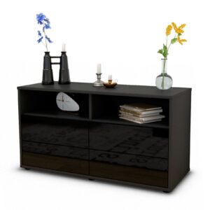 Lowboard Alia, Schwarz (92x49x35cm)