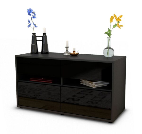 Lowboard Alice, Schwarz (92x49x35cm)