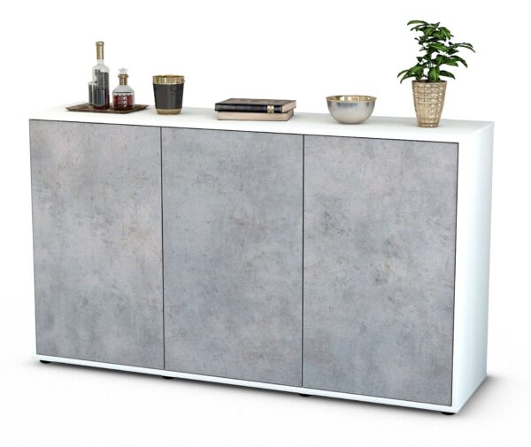 Sideboard Delia, Beton (136x79x35cm)