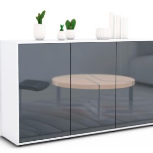 Sideboard Delia, Grau (136x79x35cm)