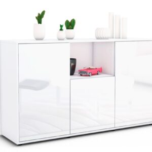 Sideboard Demetria, Weiß (136x79x35cm)