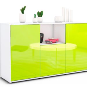 Sideboard Demetria, Grün (136x79x35cm)