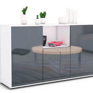 Sideboard Demetria, Grau (136x79x35cm)