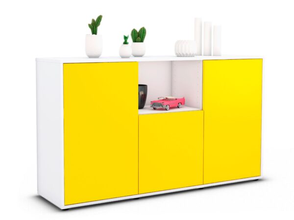 Sideboard Demetria, Gelb (136x79x35cm)