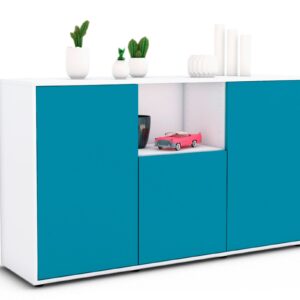 Sideboard Demetria, Türkis (136x79x35cm)