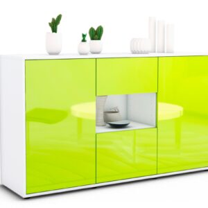 Sideboard Denise, Grün (136x79x35cm)
