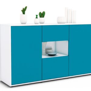 Sideboard Denise, Türkis (136x79x35cm)