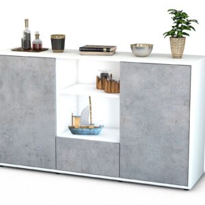 Sideboard Desideria, Beton (136x79x35cm)