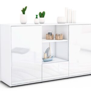 Sideboard Desideria, Weiß (136x79x35cm)
