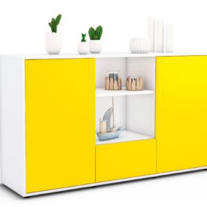 Sideboard Desideria, Gelb (136x79x35cm)