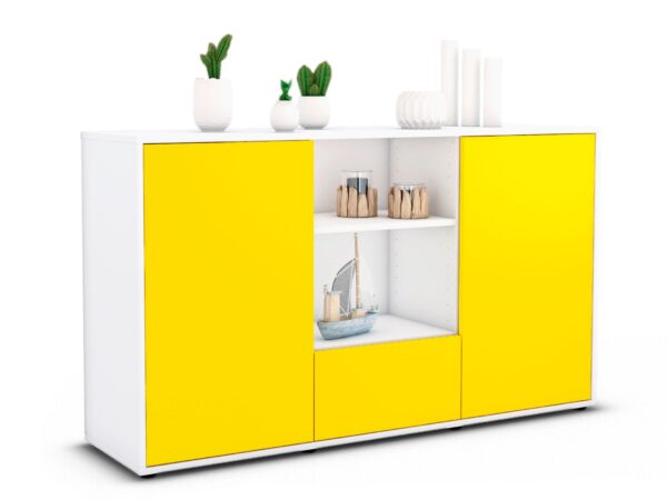 Sideboard Desideria, Gelb (136x79x35cm)