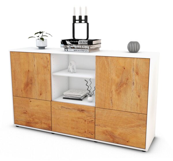 Sideboard Diellza, Eiche (136x79x35cm)