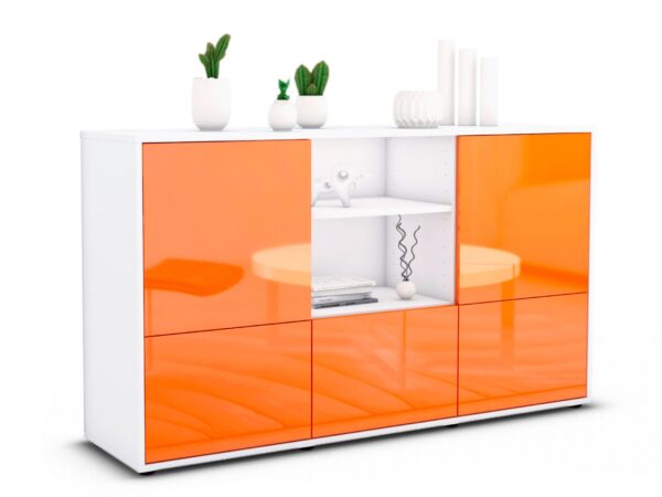 Sideboard Diellza, Orange (136x79x35cm)