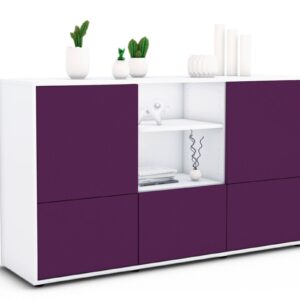 Sideboard Diellza, Lila (136x79x35cm)