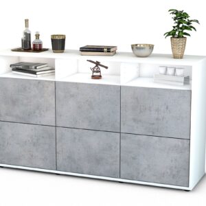 Sideboard Dilara, Beton (136x79x35cm)