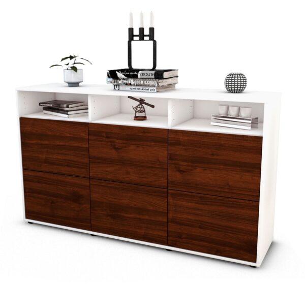 Sideboard Dilara, Walnuss (136x79x35cm)