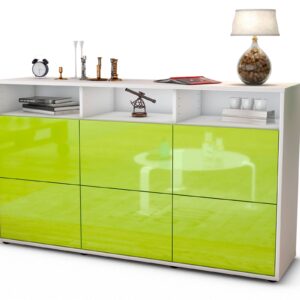 Sideboard Dilara, Grün (136x79x35cm)