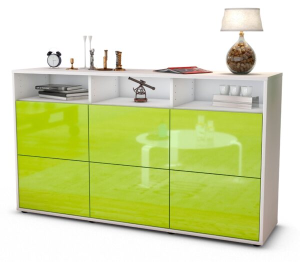 Sideboard Dilara, Grün (136x79x35cm)