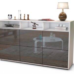 Sideboard Dilara, Grau (136x79x35cm)