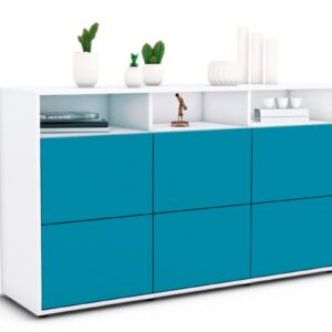 Sideboard Dilara, Türkis (136x79x35cm)