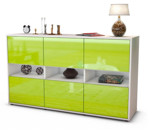 Sideboard Diletta, Grün (136x79x35cm)