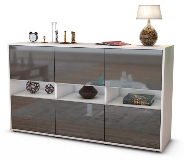 Sideboard Diletta, Grau (136x79x35cm)