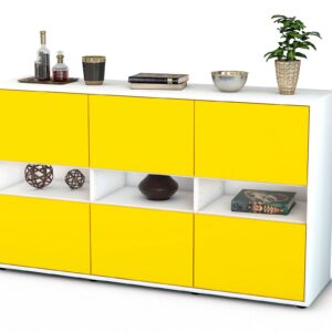 Sideboard Diletta, Gelb (136x79x35cm)