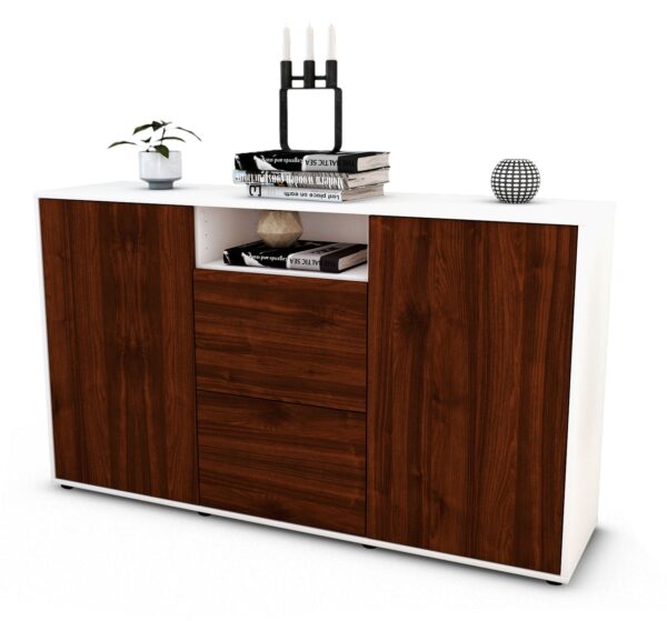 Sideboard Dimphi, Walnuss (136x79x35cm)