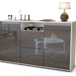 Sideboard Dimphi, Grau (136x79x35cm)