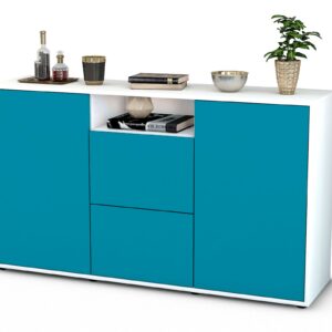 Sideboard Dimphi, Türkis (136x79x35cm)