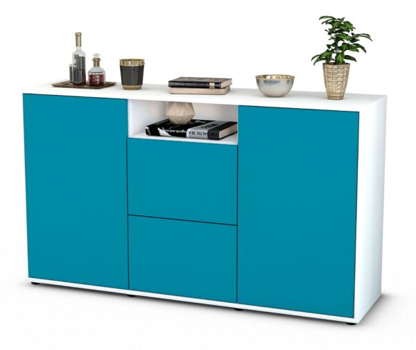 Sideboard Dimphi, Türkis (136x79x35cm)