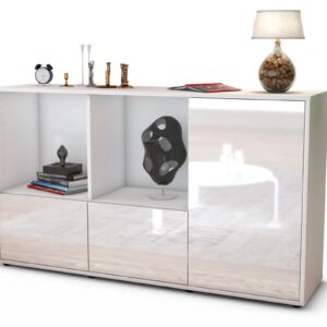 Sideboard Dolcia, Weiß (136x79x35cm)