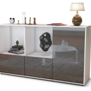 Sideboard Dolcia, Grau (136x79x35cm)