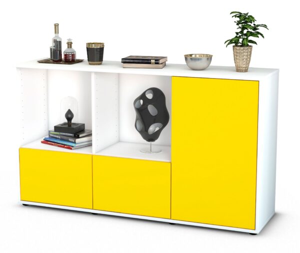 Sideboard Dolcia, Gelb (136x79x35cm)