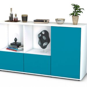 Sideboard Dolcia, Türkis (136x79x35cm)