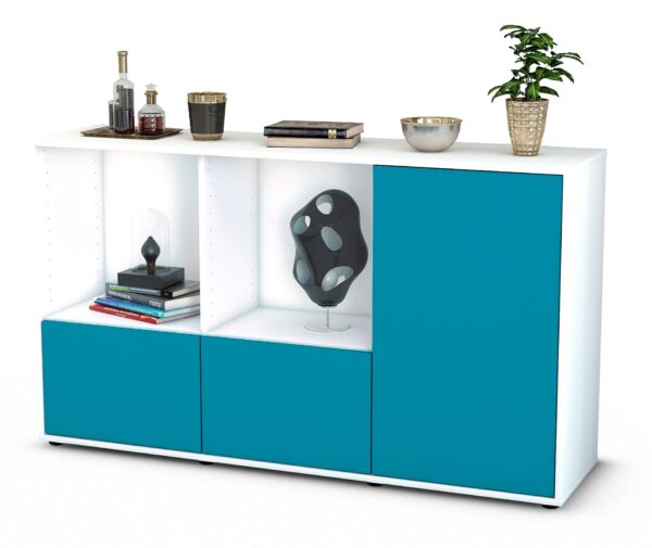 Sideboard Dolcia, Türkis (136x79x35cm)